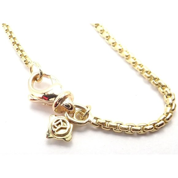 David Yurman Cable 18k Yellow Gold Diamond Large Heart Pendant Chain Necklace - Picture 5 of 8